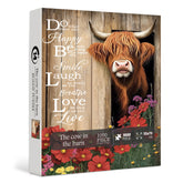 Le puzzle en bois "La Vache dans la Grange" 1000 pièces